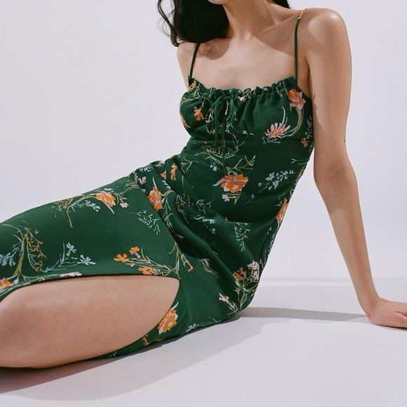 NEW Urban Outfitters April Tie-Back Midi Slip Dress - Picture 4 of 7